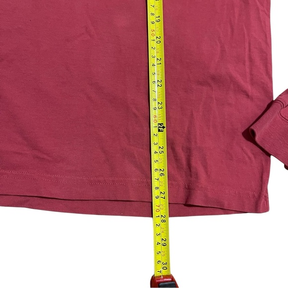 L.L. Bean Women Blank Red Long Sleeve T Shirt Sz L Regular - Picture 4 of 6
